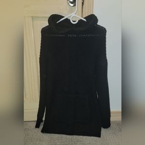 Women's Long Knit Hooded Sweater
